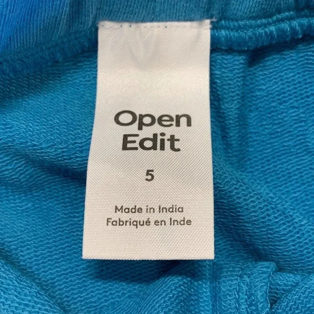 Open Edit Kids' Side Ruffle Shorts In‎ Blue Cendre Be Yourself Size 5 NWT